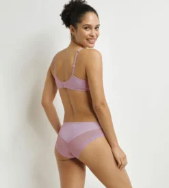 Culotte femme semi-transparente Violet Passé Dim Generous