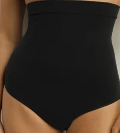 Culotte femme taille haute seconde peau Noir Dim Silhouette Seconde peau