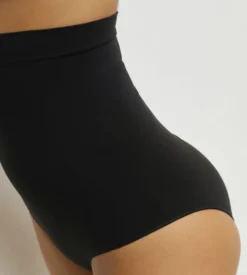 Culotte femme taille haute seconde peau Noir Dim Silhouette Seconde peau