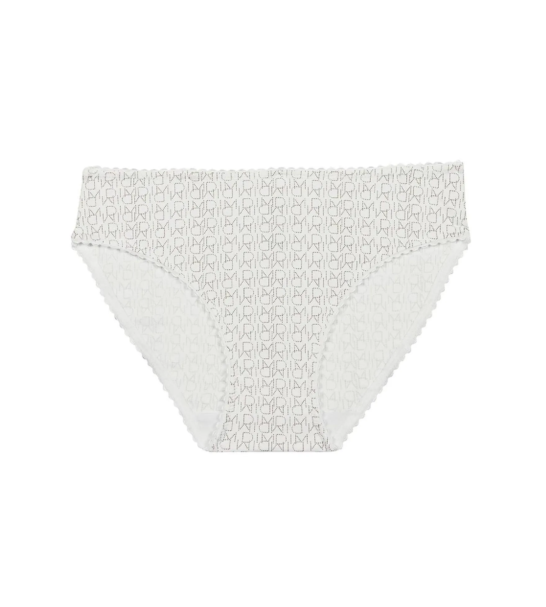Culotte fille blanche imprimé logo - Dim Touch