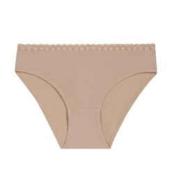 Culotte fille en microfibre et dentelle Nude Daily