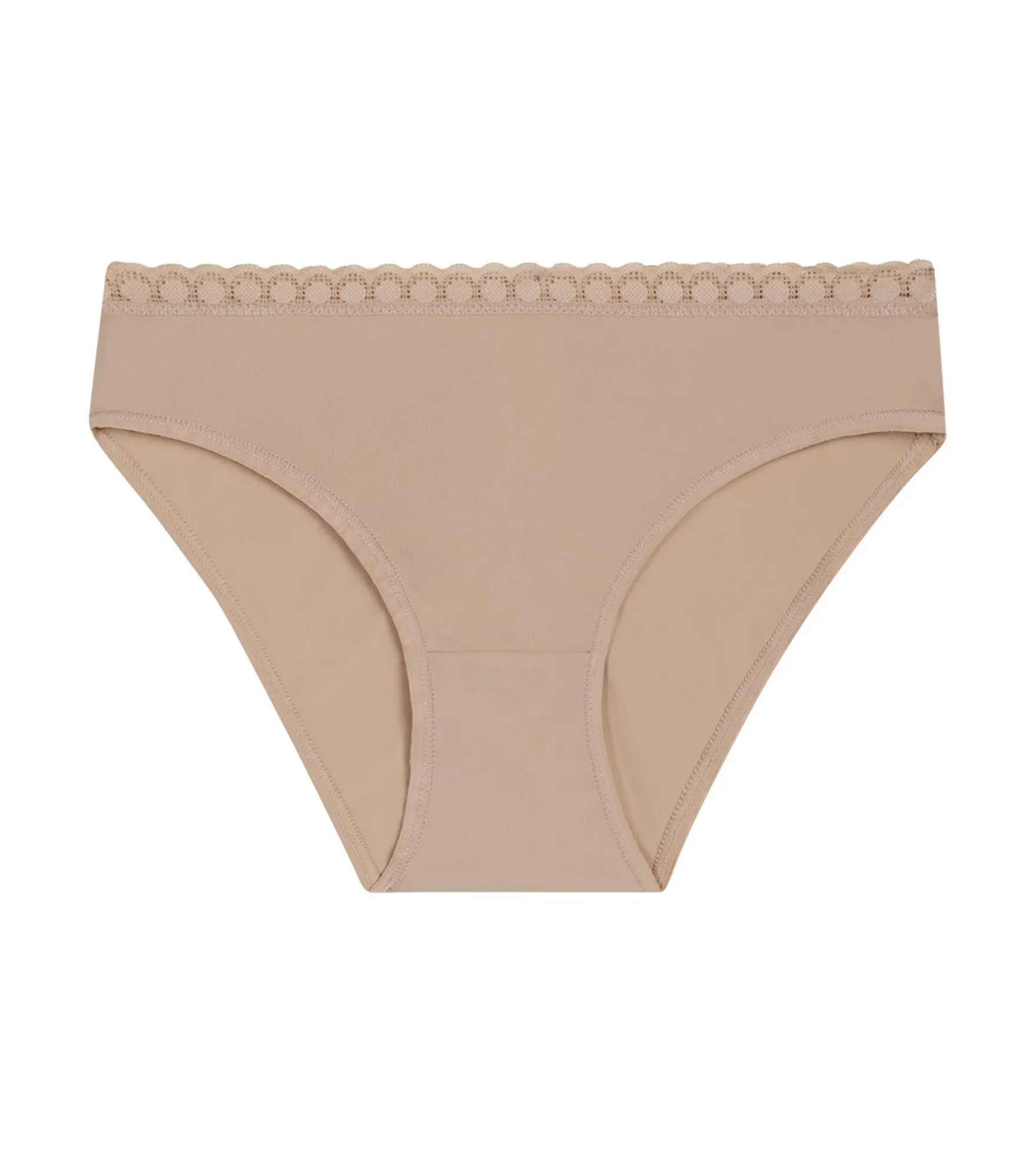 Culotte fille en microfibre et dentelle Nude Daily