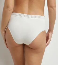 Culotte haute femme en coton Ivoire Daily Coton