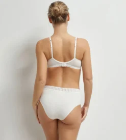 Culotte haute femme en coton Ivoire Daily Coton