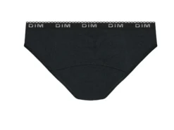 Culotte menstruelle coton bio Noir Flux moyen abondant Dim Protect