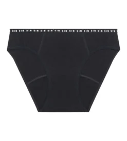 Culotte menstruelle lavable en coton bio noir Flux moyen Dim Protect