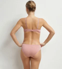 Culotte taille haute femme en microfibre Rose à fleurs Cosy Time