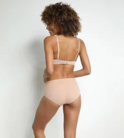 Culotte ventre plat taille haute couleur chair Dim Silhouette Essentiel