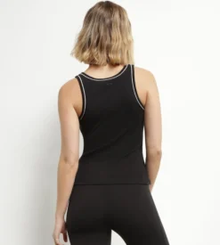 Débardeur de sport femme thermorégulateur en jersey Noir Dim Move
