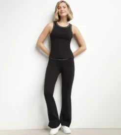 Débardeur de sport femme thermorégulateur en jersey Noir Dim Move