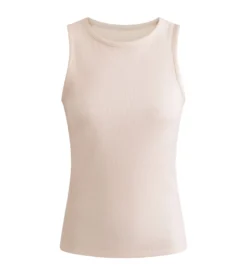Débardeur femme côtelé Rose Dim Thermal x Ines de La Fressange