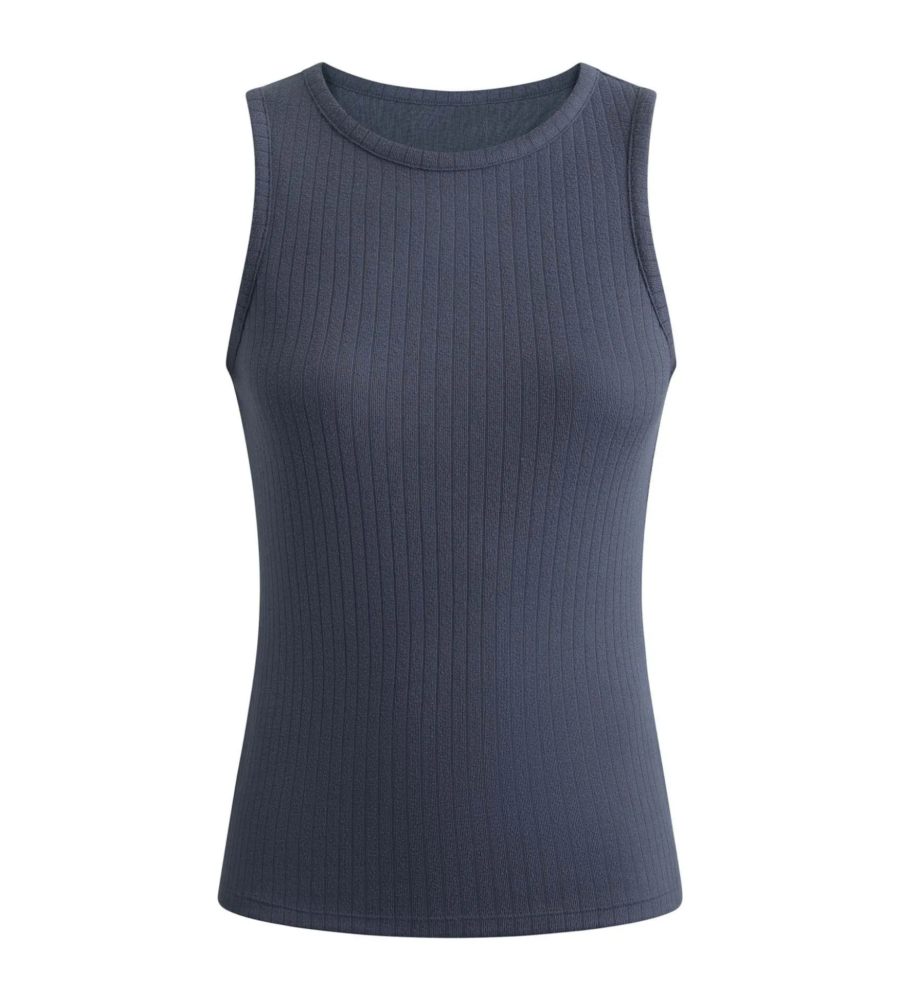 Débardeur femme en maille côtelée Gris Dim Thermal