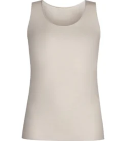 Débardeur femme en modal et cachemire Beige Light & Warm