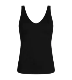 Débardeur femme paddé en microfibre Noir Dim Invisible
