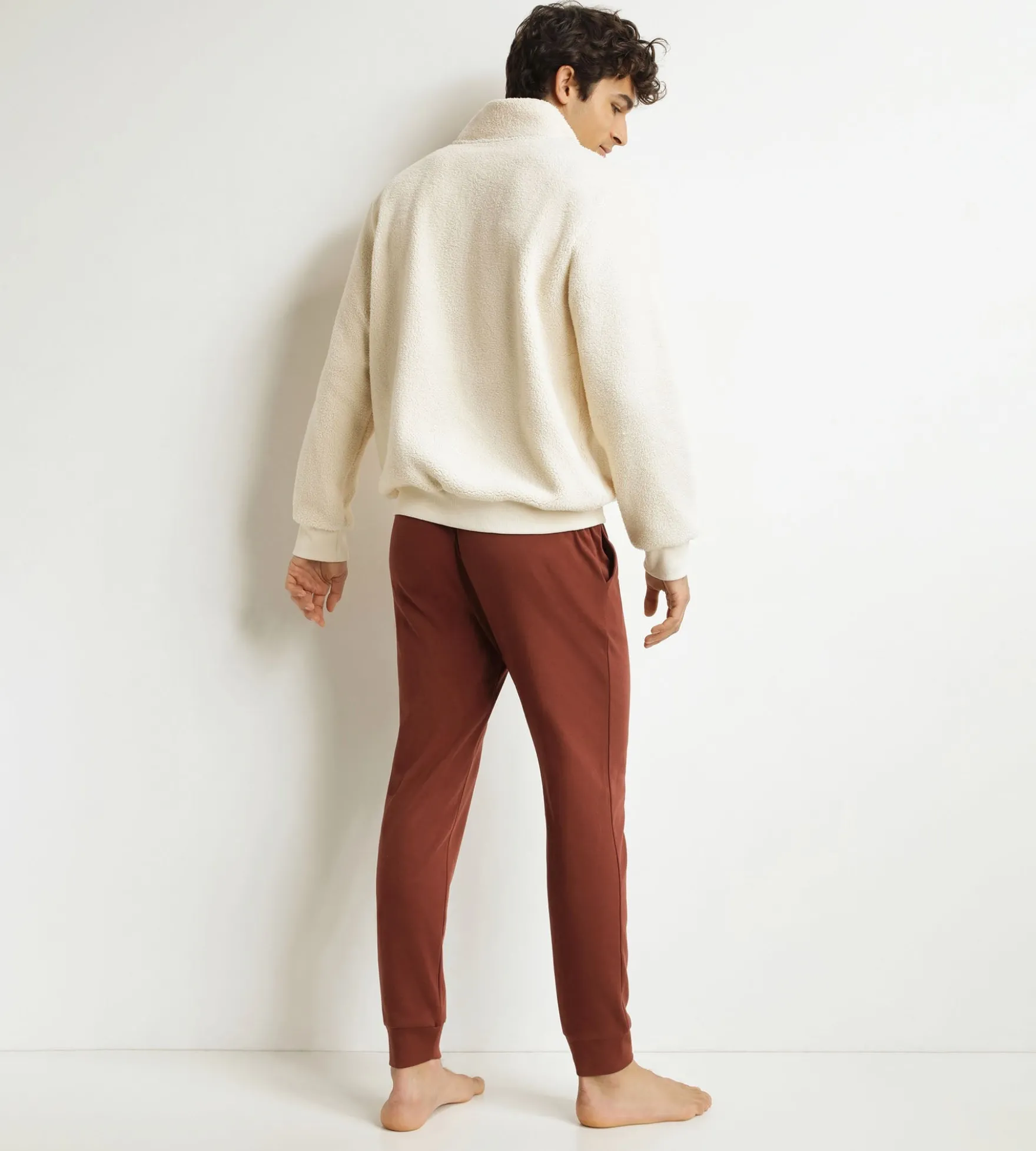 Ensemble pyjama pantalon homme Bordeaux Dim