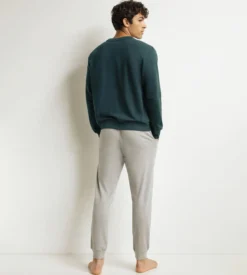 Ensemble pyjama pantalon homme Gris Vert Dim