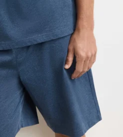 Ensemble pyjama short homme bleu mélange Dim Jersey