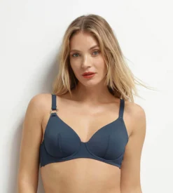 Haut de maillot de bain à armatures Bleu Dim Swimwear Silhouette