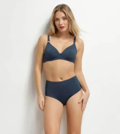Haut de maillot de bain à armatures Bleu Dim Swimwear Silhouette