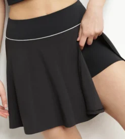 Jupe short de sport femme en microfibre Noire Dim Move