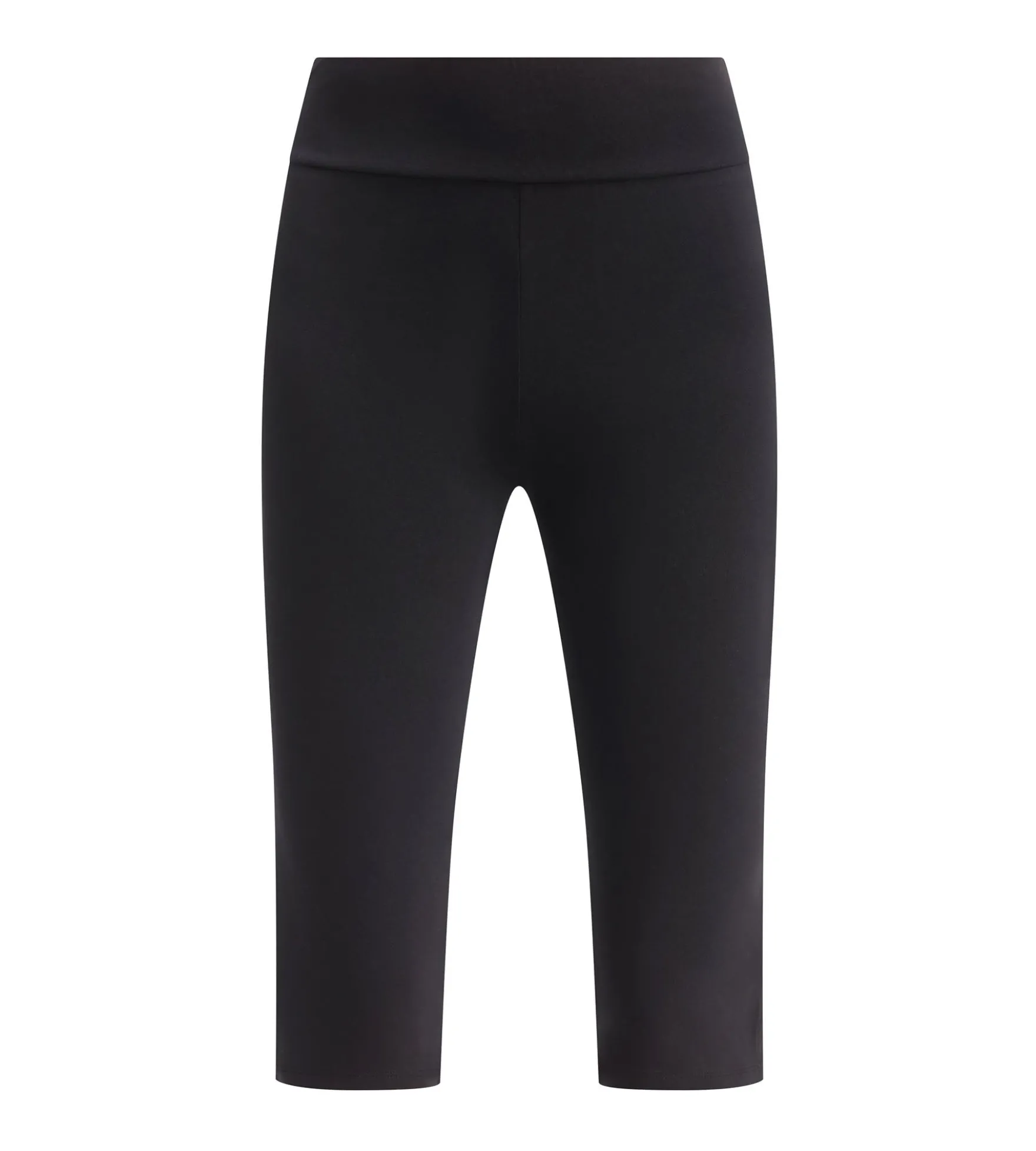 Legging court femme en microfibre noire Dim Comfywear