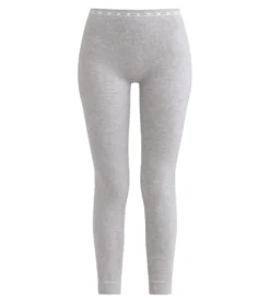 Legging femme tissu côtelé Gris Chiné Dim Icons