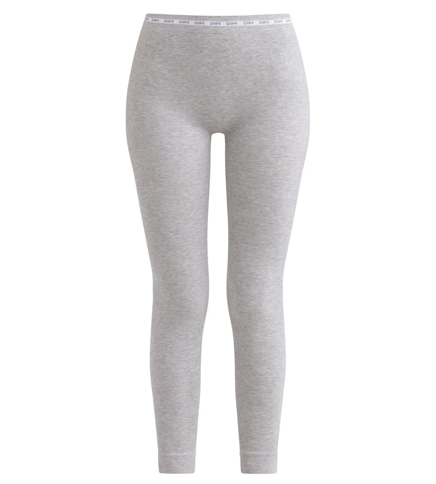 Legging femme tissu côtelé Gris Chiné Dim Icons