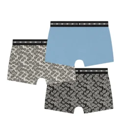 Lot de 3 boxers enfant motif palmiers Dim Coton Stretch