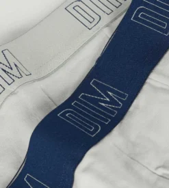 Lot de 2 boxers garçon en coton bio Gris Bleu Dim Skin Care