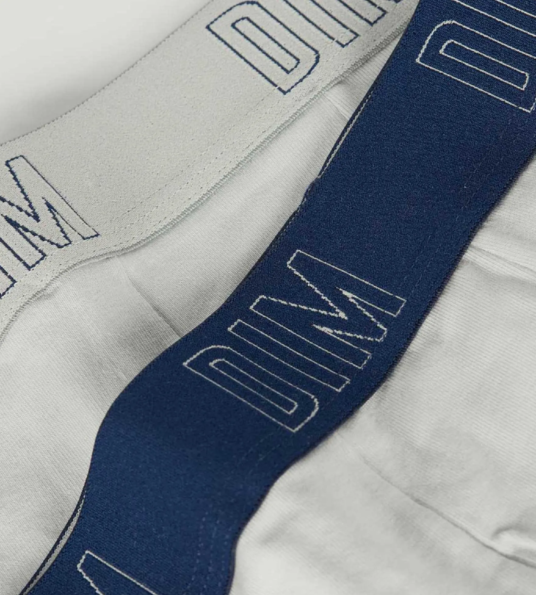 Lot de 2 boxers garçon en coton bio Gris Bleu Dim Skin Care