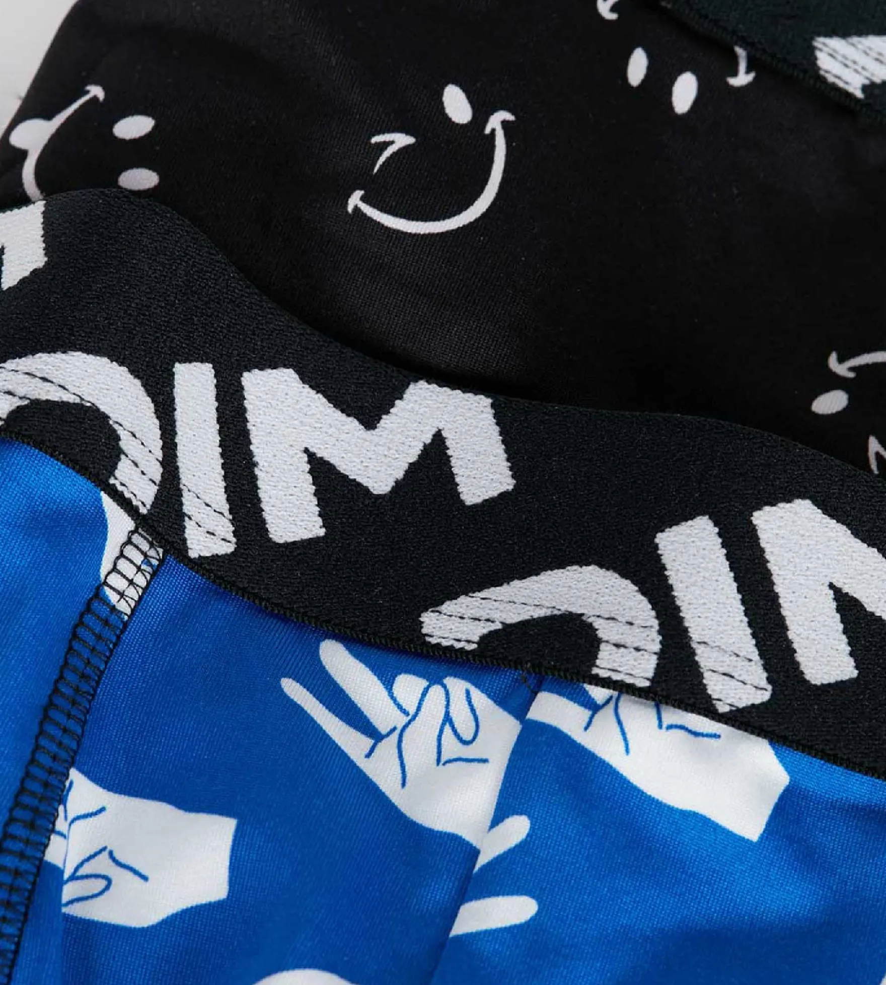 Lot de 2 boxers garçons en microfibre recyclée motif peace Dim Micro