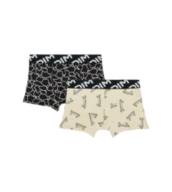 Lot de 2 boxers garçons en microfibre recyclée motif skate Dim Micro