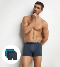 Lot de 3 boxers homme Atlantique Dim Coton Stretch