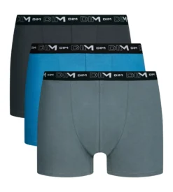 Lot de 3 boxers homme Bleu Elegant Dim Coton Stretch