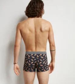 Lot de 3 boxers homme coton stretch motifs marbre et flammes Dim Vibes
