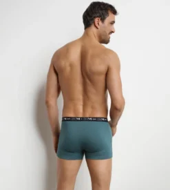 Lot de 3 boxers homme Vert Chic Dim Coton Stretch