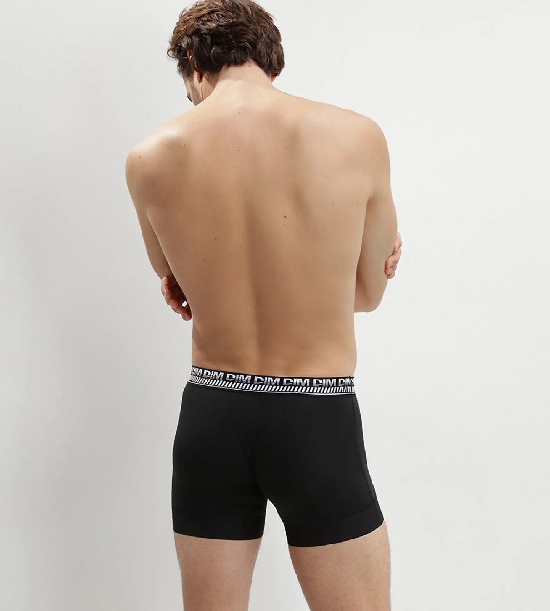 Lot de 2 boxers noirs pour homme 3D Stay and Fit