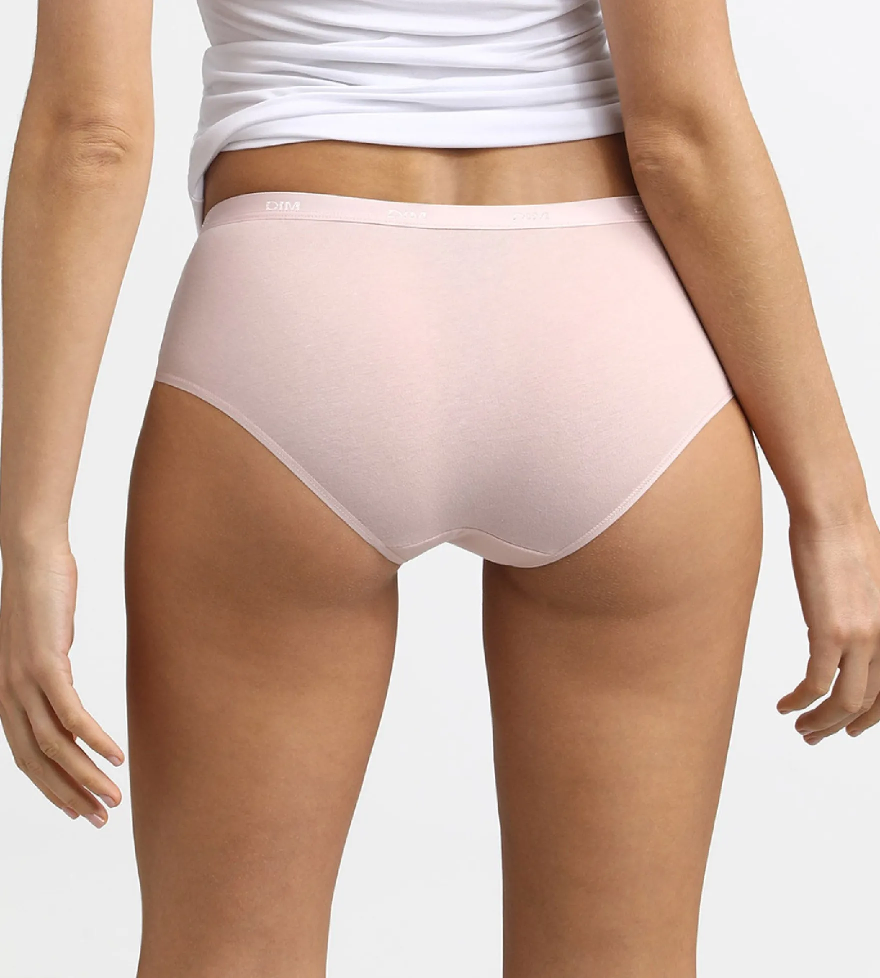Lot de 3 Boxers peau/rose/nacre Les Pockets Coton