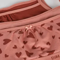 Lot de 2 brassières en coton stretch Sable à motifs coeurs Les Pockets