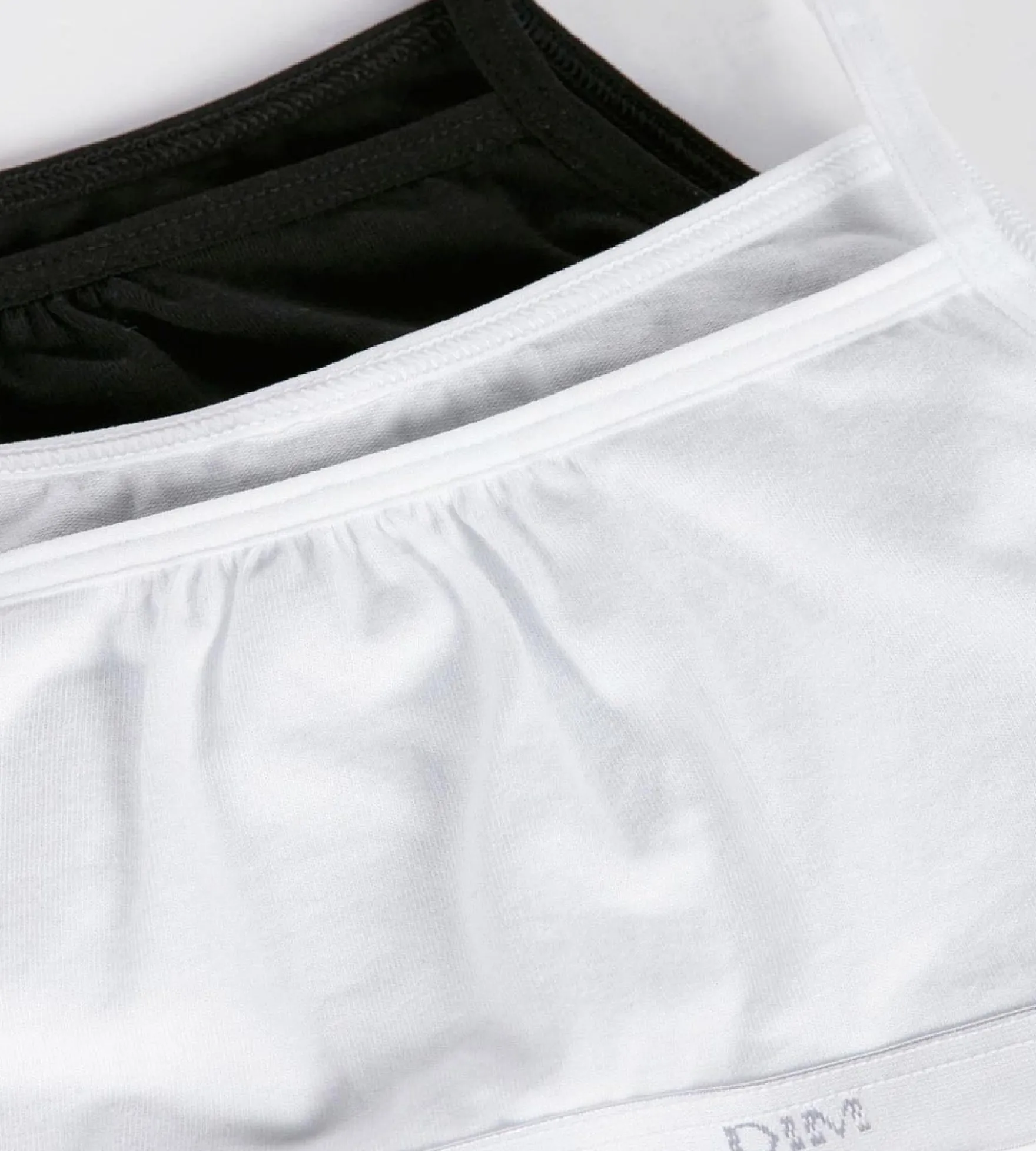 Lot de 2 brassières filles coton stretch Noir Blanc Les Pockets Ecodim
