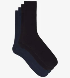 Lot de 2 chaussettes homme coton bleu profond Thermo