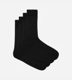 Lot de 2 chaussettes noires en fil d'Ecosse Homme