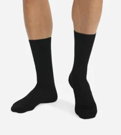 Lot de 2 chaussettes noires en fil d'Ecosse Homme