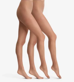 Lot de 2 collants transparents cube 15D Beauty Resist