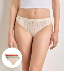 Lot de 5 culottes fleurs douces Les Pockets Coton
