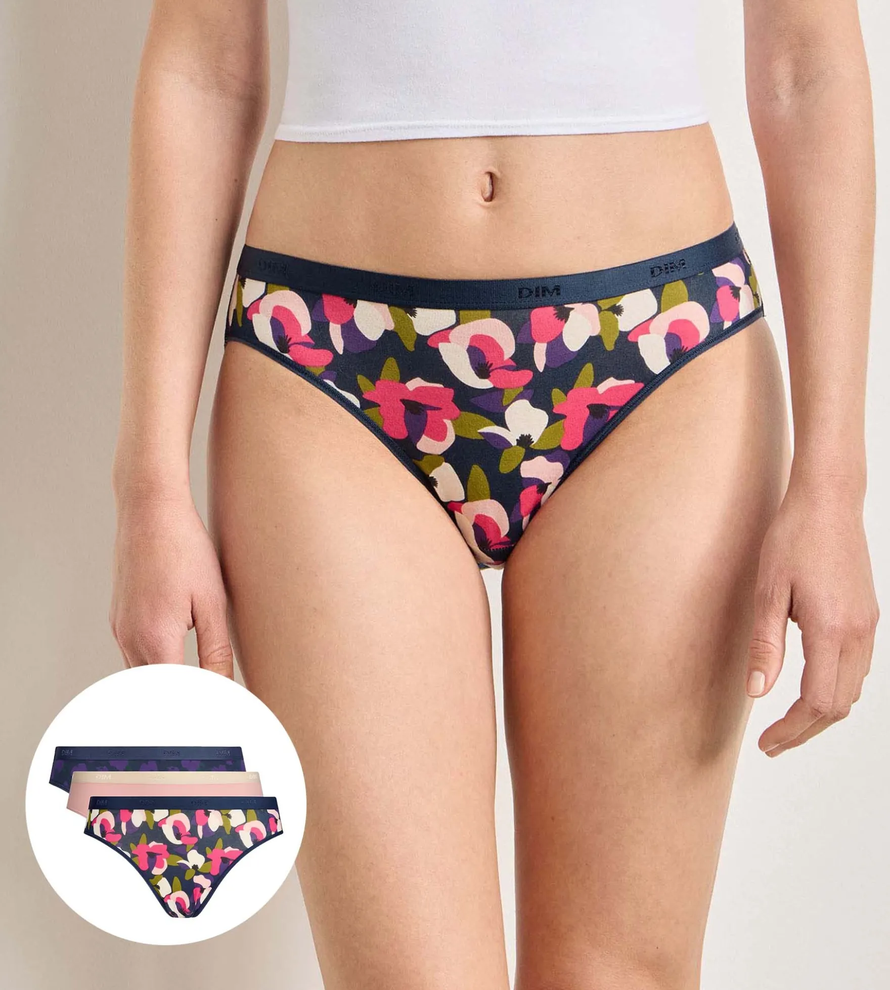 Lot de 5 culottes floral chic Les Pockets Coton