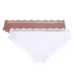 Lot de 2 culottes gris cendre Daily Coton Dentelle