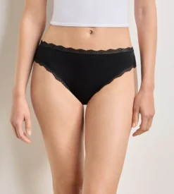 Lot de 2 culottes noir Daily Coton Dentelle