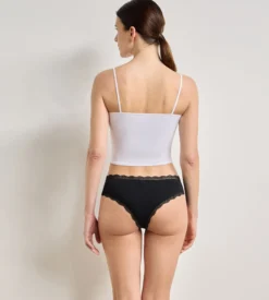 Lot de 2 culottes noir Daily Coton Dentelle
