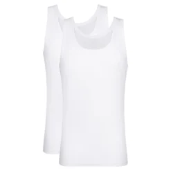 Lot de 2 débardeurs homme en coton Blanc EcoDim
